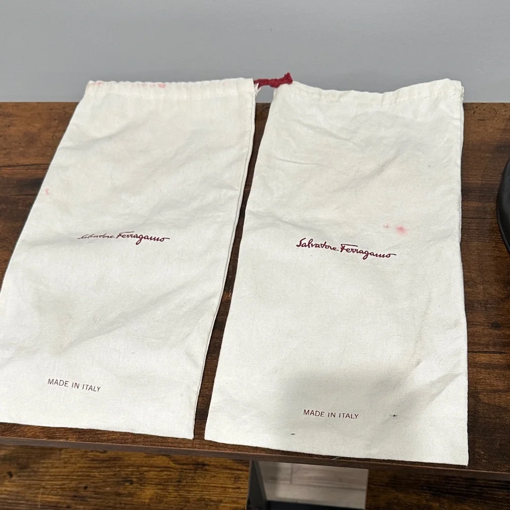 Salvatore Ferragamo Black Leather Men's Loafers / Slip-Ons - Picture 11 of 12